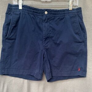 Polo Ralph Lauren Dark Blue Classic Fit 6” Cotton Shorts Size Medium